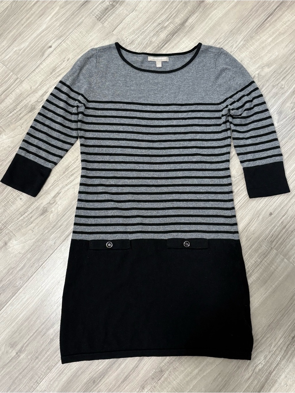 Women’s Vintage Banana Republic Striped Knit Sweater Dress S